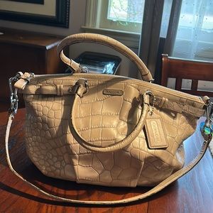 Coach Satchel Sophia embossed leather